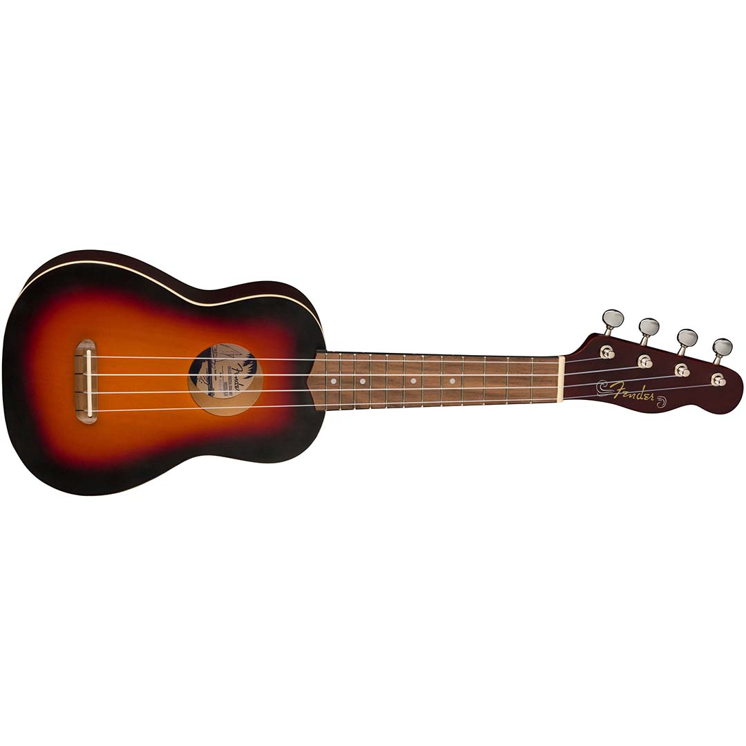 Venice Soprano Uke, Walnut Fingerboard, 2-Color Sunburst - Image 4