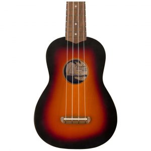 Venice Soprano Uke, Walnut Fingerboard, 2-Color Sunburst