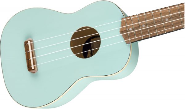 Venice Soprano Uke, Walnut Fingerboard, Daphne Blue - Image 6