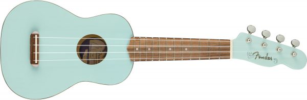 Venice Soprano Uke, Walnut Fingerboard, Daphne Blue - Image 2