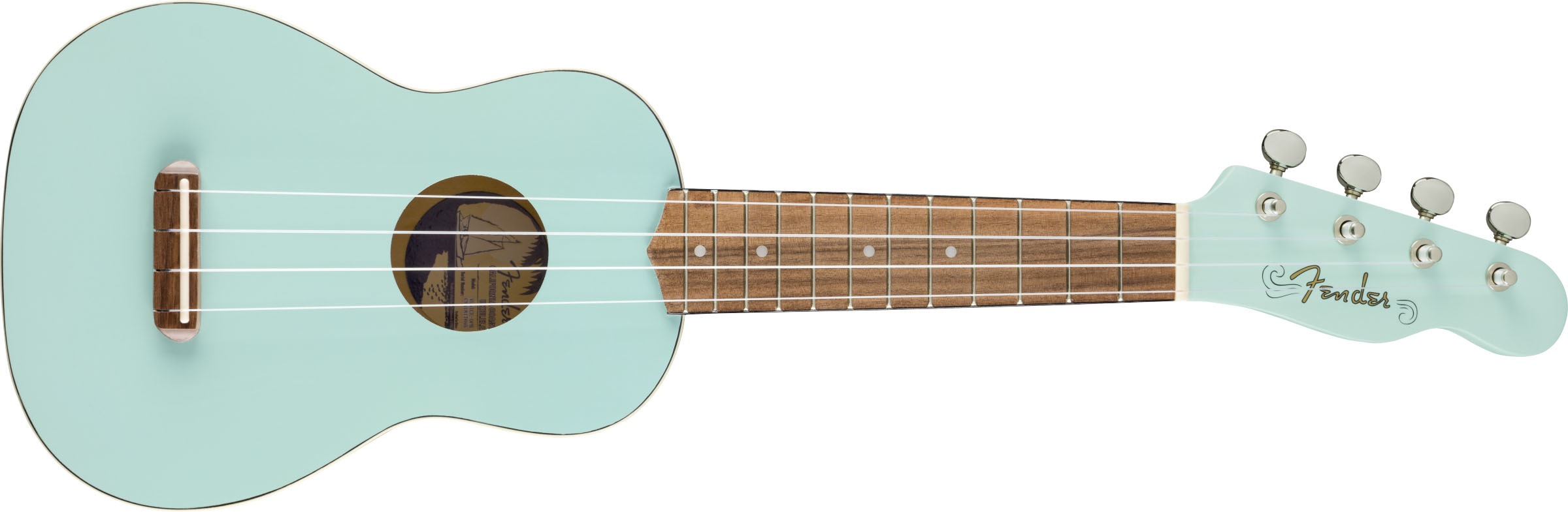 Venice Soprano Uke, Walnut Fingerboard, Daphne Blue - Image 2