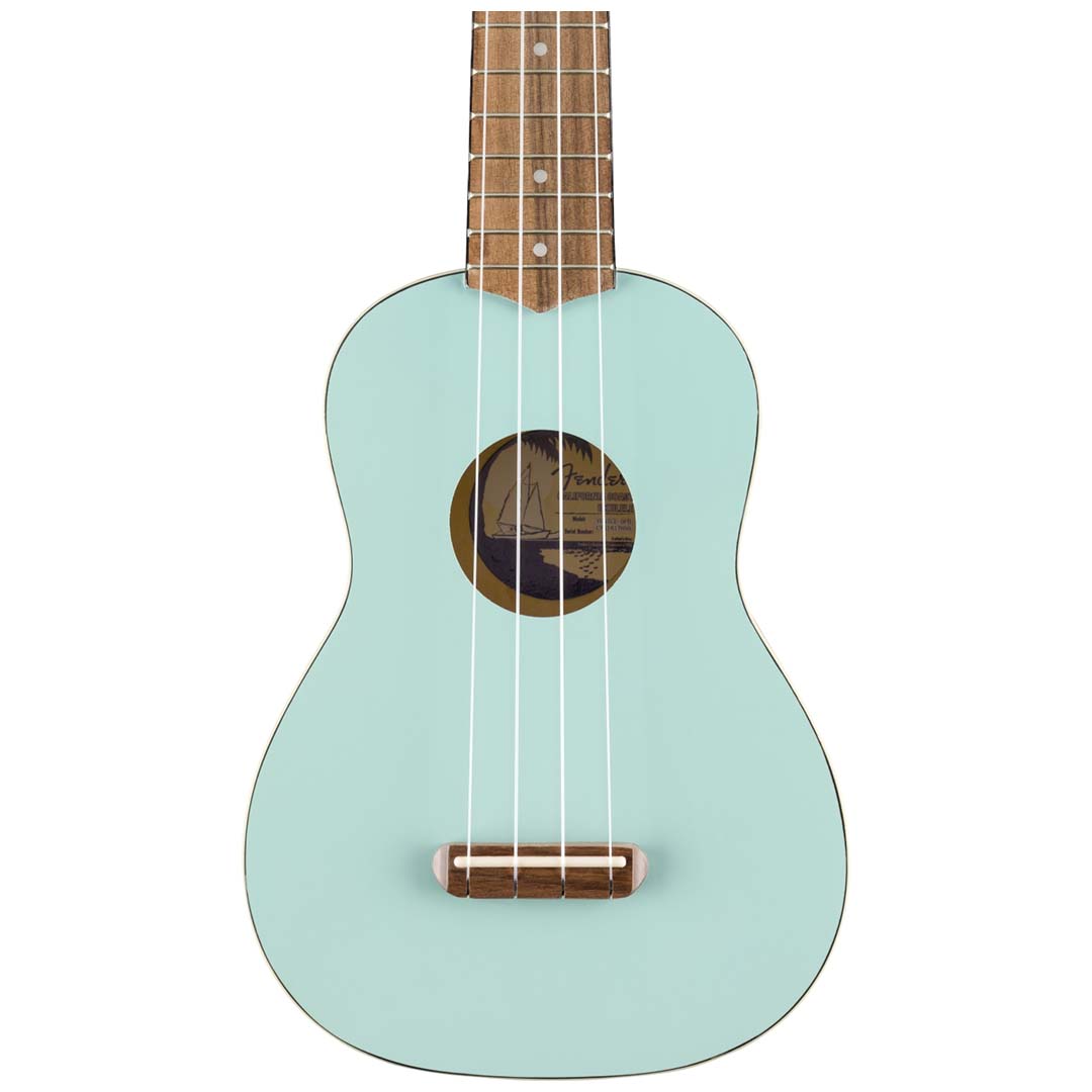 Venice Soprano Uke, Walnut Fingerboard, Daphne Blue