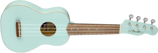 Venice Soprano Uke, Walnut Fingerboard, Daphne Blue - Image 4
