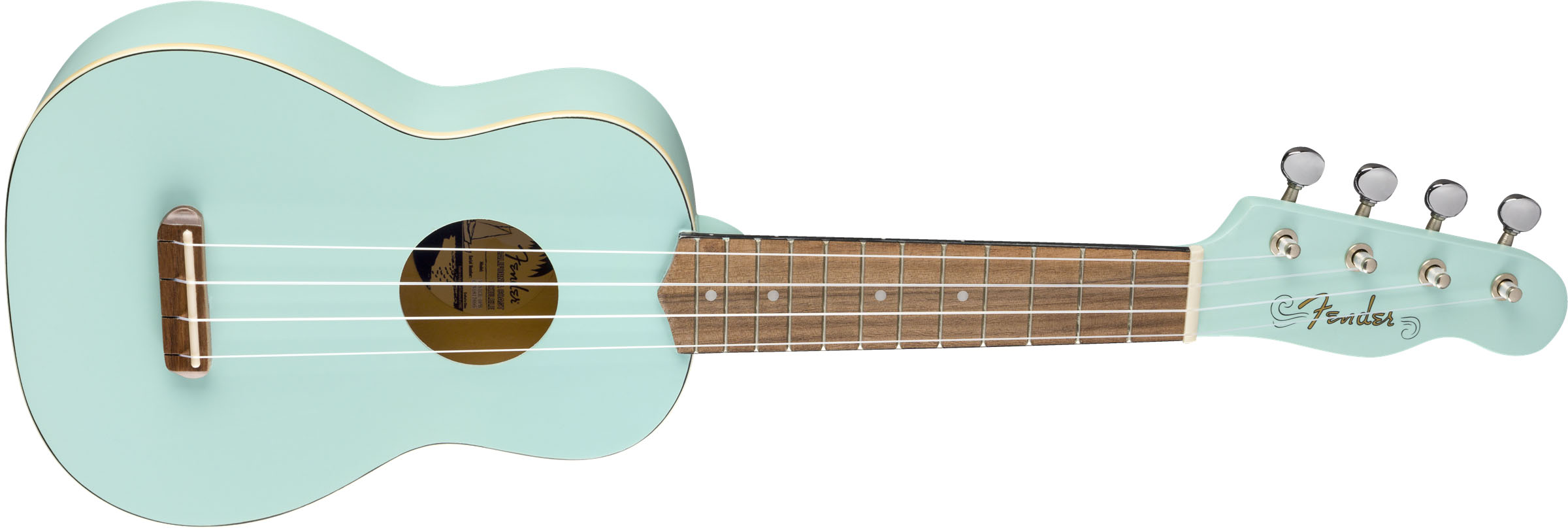 Venice Soprano Uke, Walnut Fingerboard, Daphne Blue - Image 4
