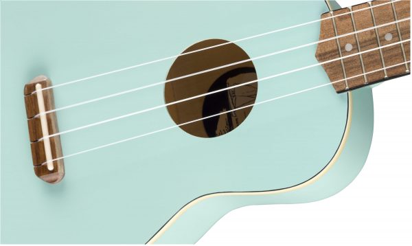 Venice Soprano Uke, Walnut Fingerboard, Daphne Blue - Image 5