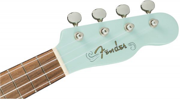 Venice Soprano Uke, Walnut Fingerboard, Daphne Blue - Image 7