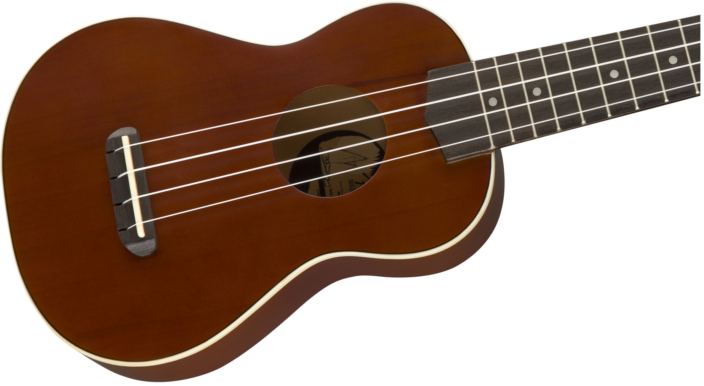 Venice Soprano Uke, Walnut Fingerboard, Natural - Image 6
