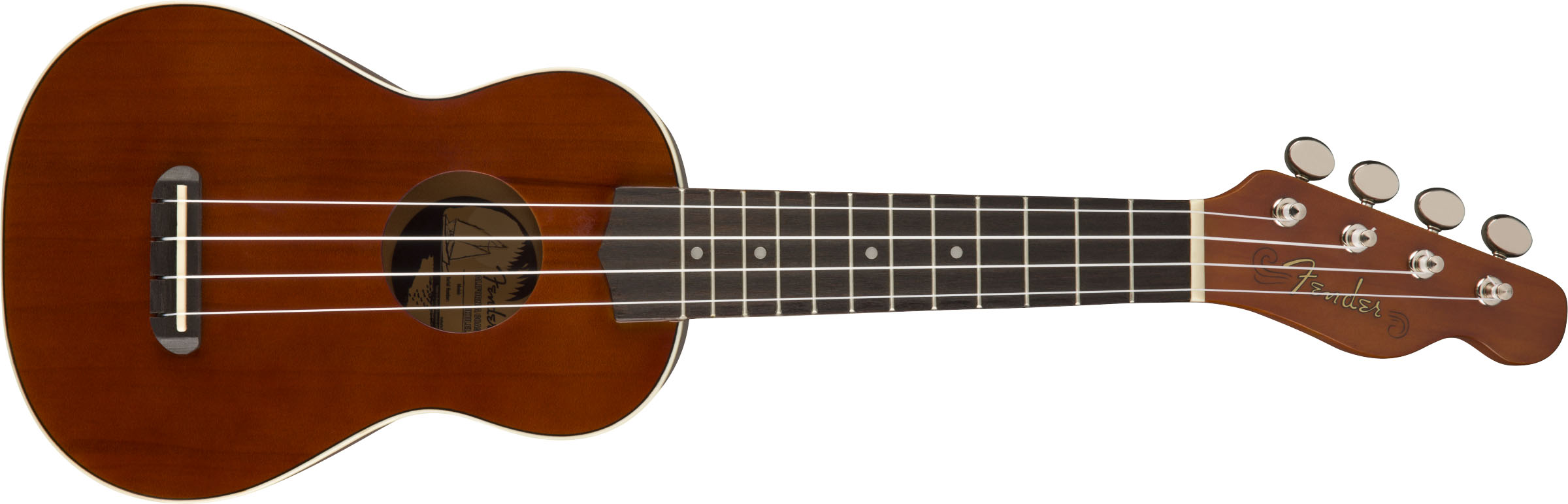 Venice Soprano Uke, Walnut Fingerboard, Natural - Image 2
