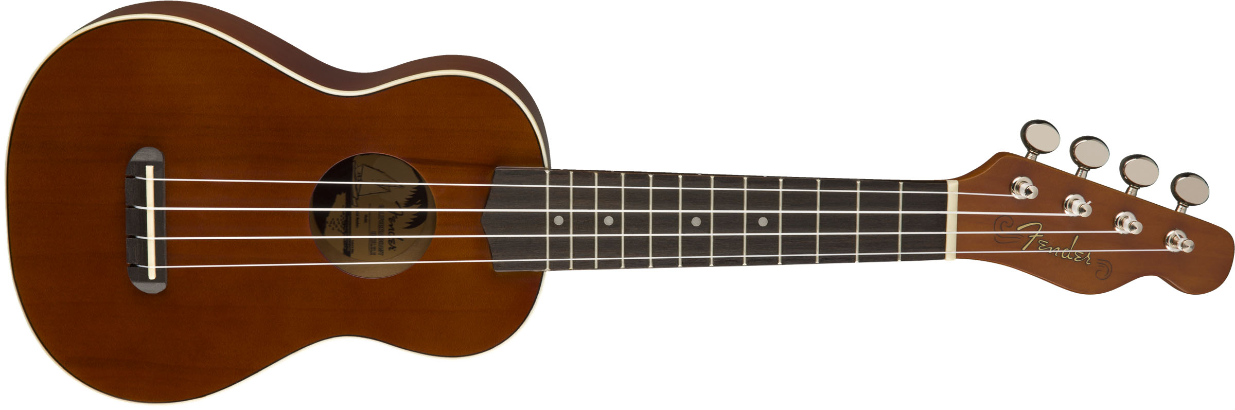 Venice Soprano Uke, Walnut Fingerboard, Natural - Image 4