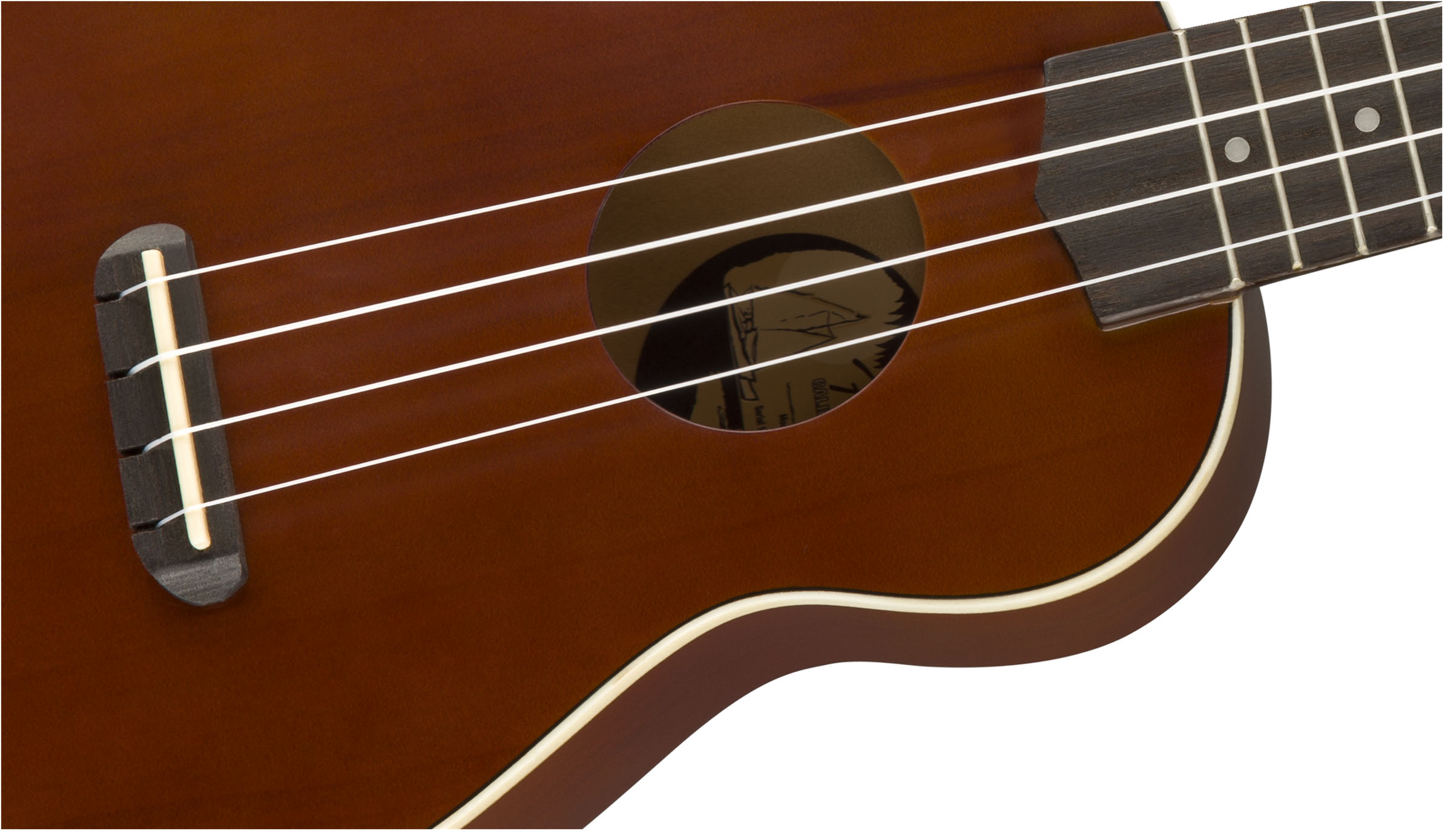 Venice Soprano Uke, Walnut Fingerboard, Natural - Image 5