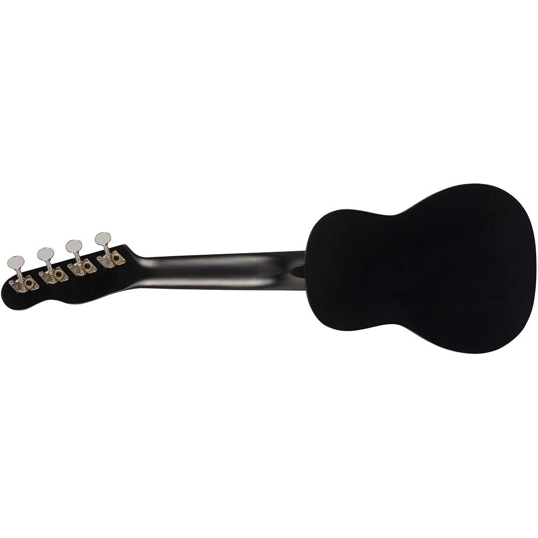 Venice Soprano Uke, Walnut Fingerboard, Black - Image 3