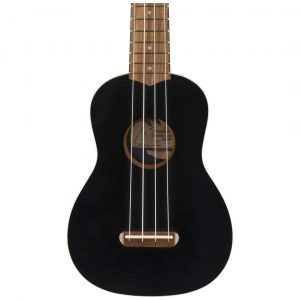 Venice Soprano Uke, Walnut Fingerboard, Black