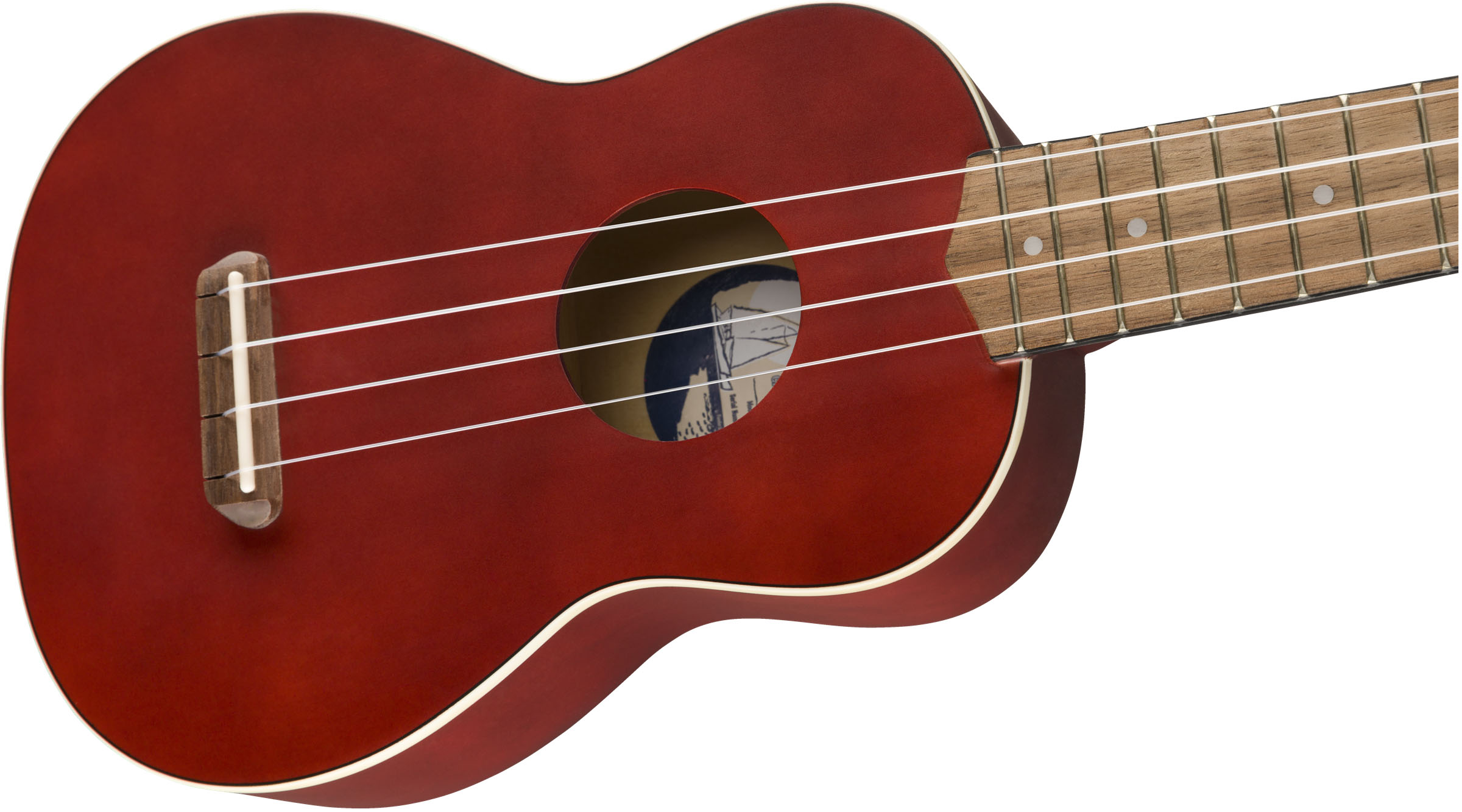 Venice Soprano Uke, Walnut Fingerboard, Cherry - Image 6