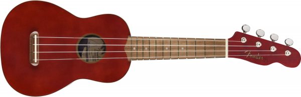 Venice Soprano Uke, Walnut Fingerboard, Cherry - Image 2