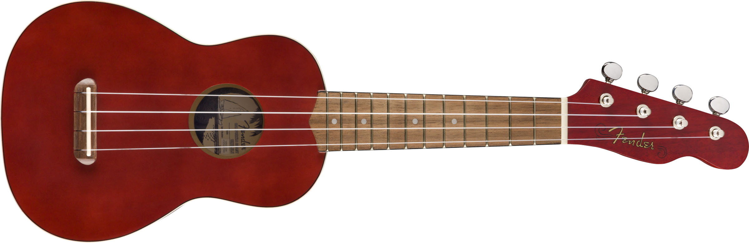 Venice Soprano Uke, Walnut Fingerboard, Cherry - Image 2