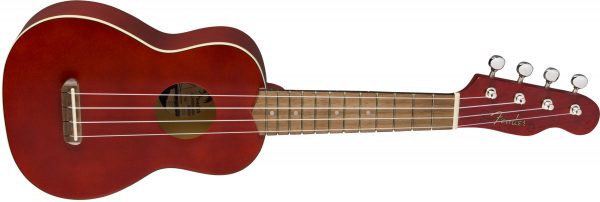 Venice Soprano Uke, Walnut Fingerboard, Cherry - Image 4