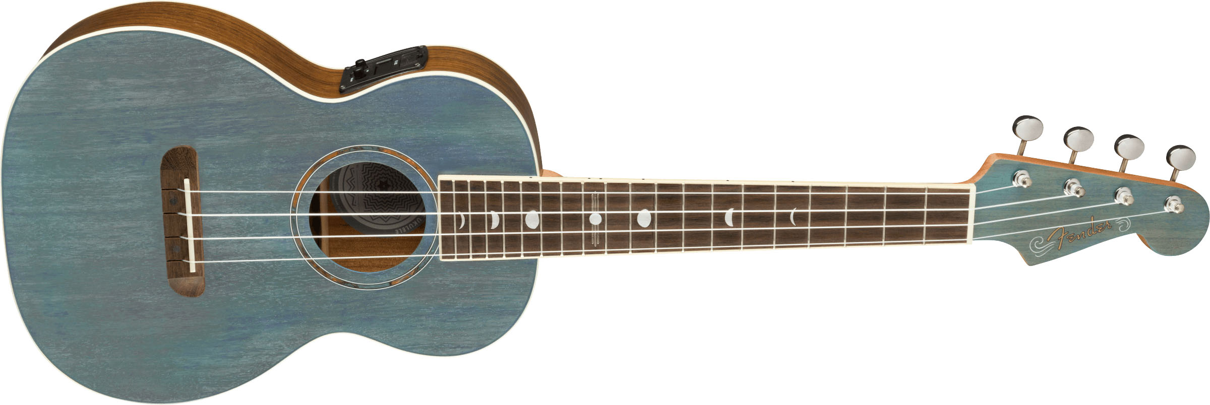 Dani Harrison Uke, Walnut Fingerboard, Turquoise - Image 4