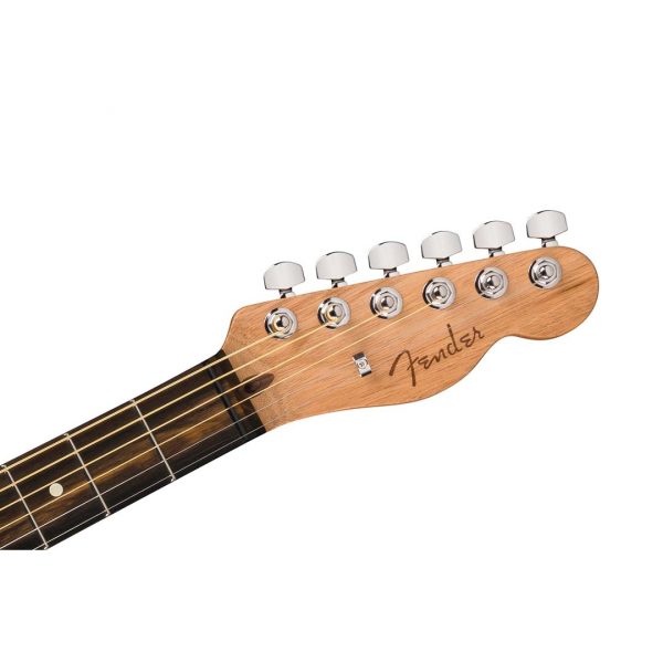 American Acoustasonic® Telecaster® All-Mahogany, Ebony Fingerboard, Natural - Image 6
