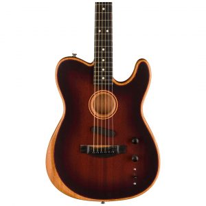 American Acoustasonic® Telecaster® All-Mahogany, Ebony Fingerboard, Bourbon Burst