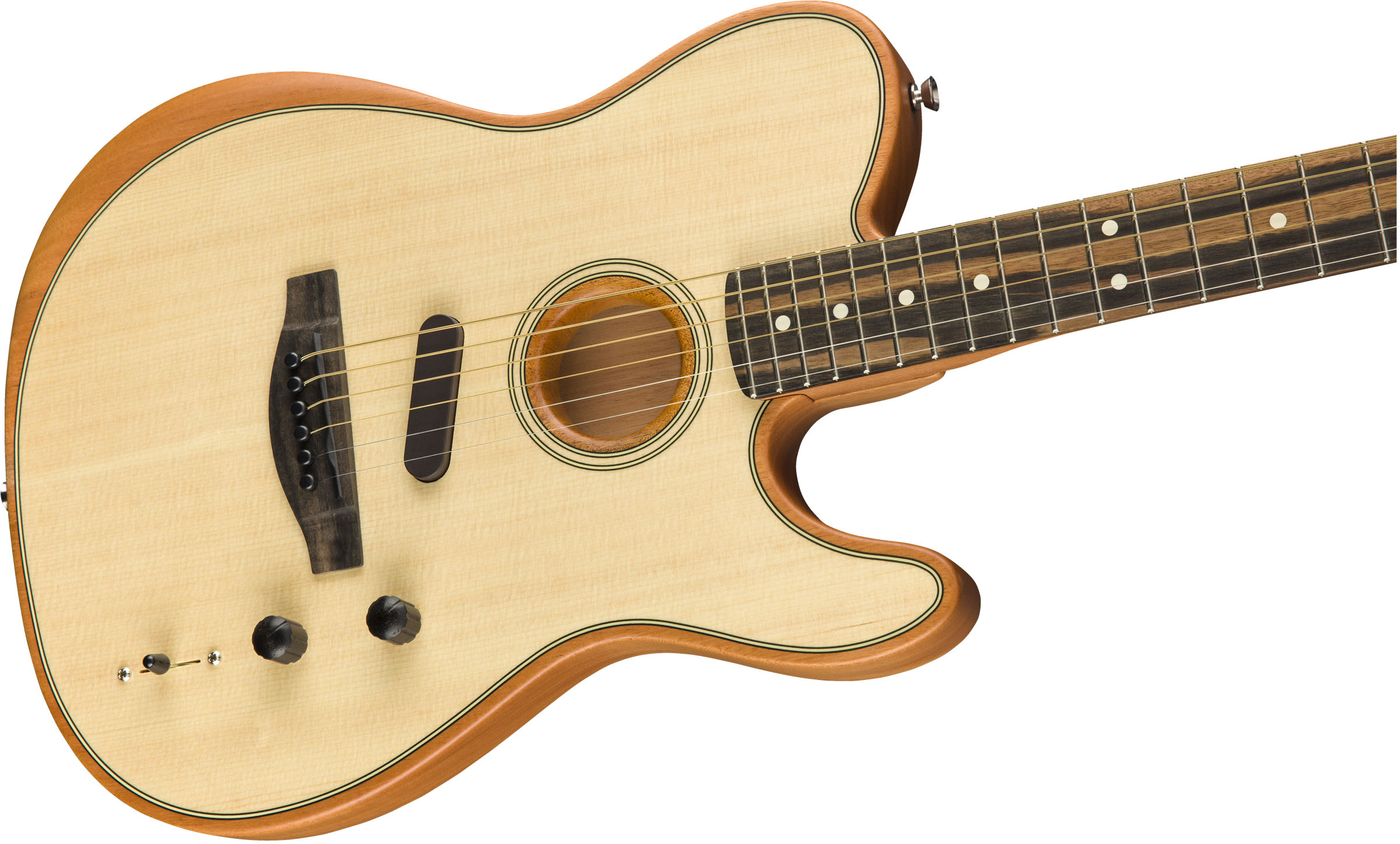 American Acoustasonic® Telecaster®, Ebony Fingerboard, Natural - Image 6