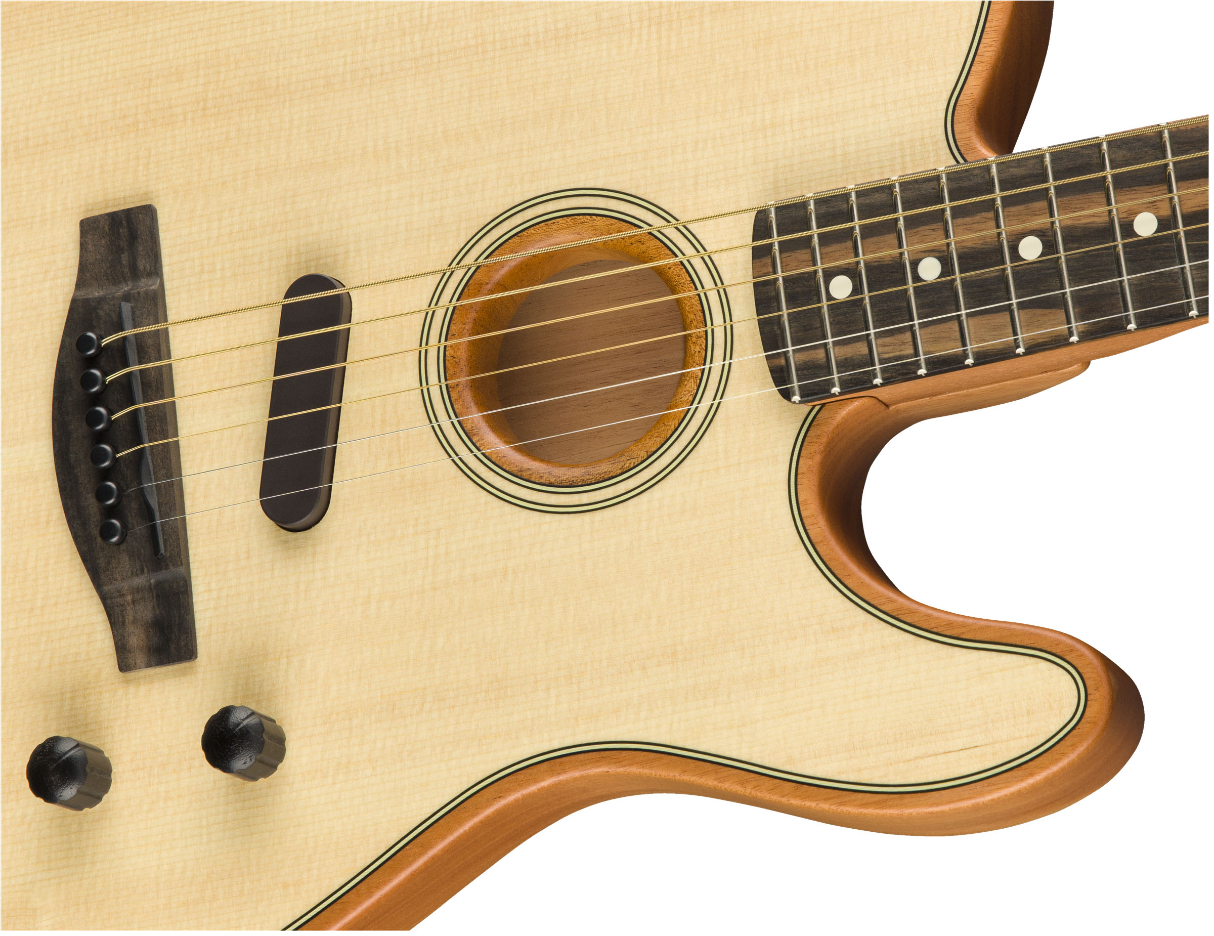 American Acoustasonic® Telecaster®, Ebony Fingerboard, Natural - Image 5