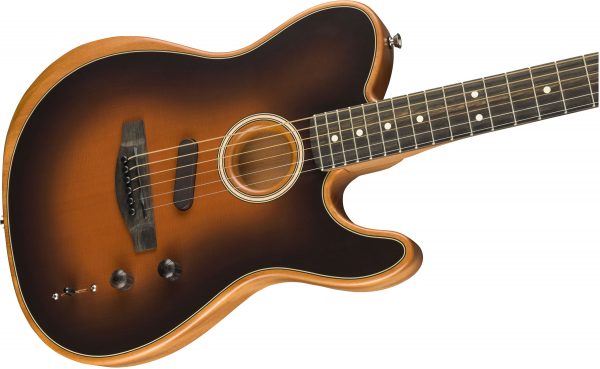 American Acoustasonic® Telecaster®, Ebony Fingerboard, Sunburst - Image 6