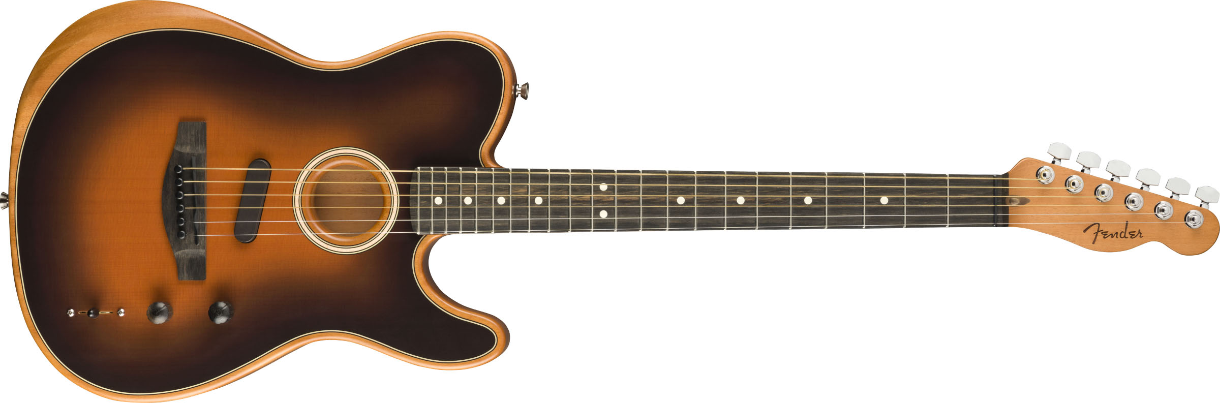 American Acoustasonic® Telecaster®, Ebony Fingerboard, Sunburst - Image 2
