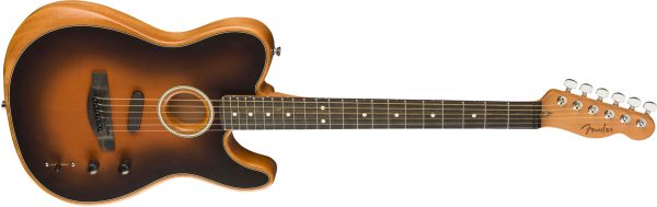 American Acoustasonic® Telecaster®, Ebony Fingerboard, Sunburst - Image 4