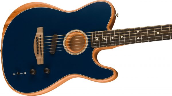 American Acoustasonic® Telecaster®, Ebony Fingerboard, Steel Blue - Image 5