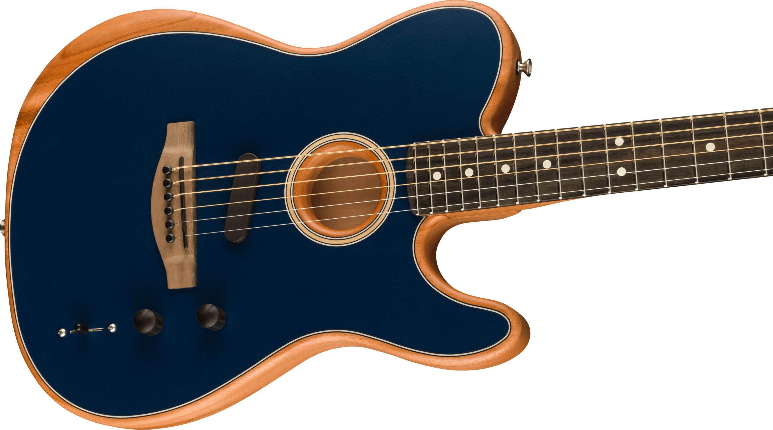 American Acoustasonic® Telecaster®, Ebony Fingerboard, Steel Blue - Image 5