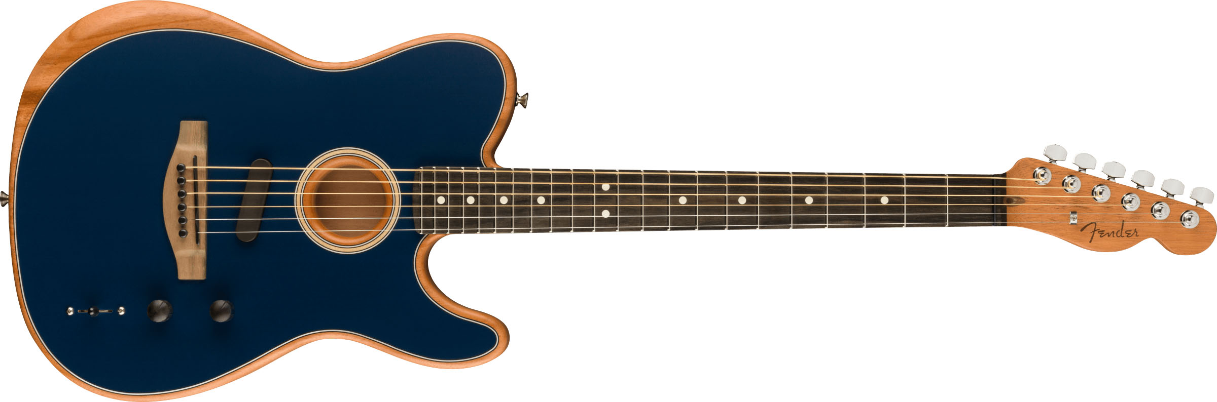 American Acoustasonic® Telecaster®, Ebony Fingerboard, Steel Blue - Image 2