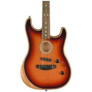 American Acoustasonic® Strat®, Ebony Fingerboard, 3-Color Sunburst