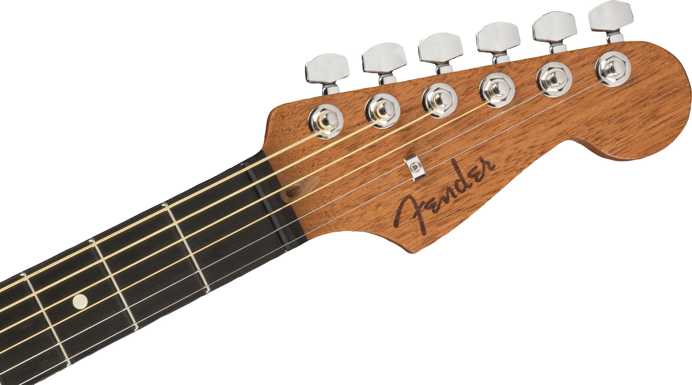 American Acoustasonic® Strat®, Ebony Fingerboard, Black - Image 6