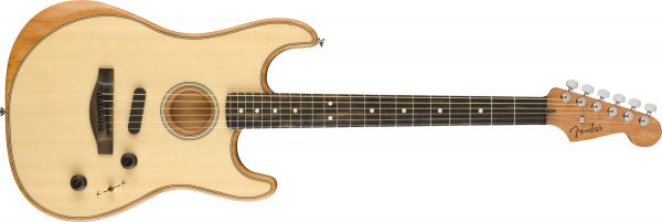 American Acoustasonic® Strat®, Ebony Fingerboard, Natural - Image 2