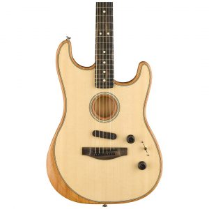 American Acoustasonic® Strat®, Ebony Fingerboard, Natural