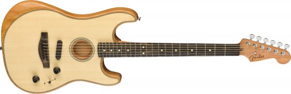 American Acoustasonic® Strat®, Ebony Fingerboard, Natural - Image 5