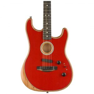 American Acoustasonic® Strat®, Ebony Fingerboard, Dakota Red