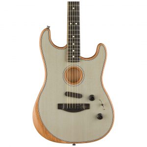 American Acoustasonic® Strat®, Ebony Fingerboard, Transparent Sonic Blue