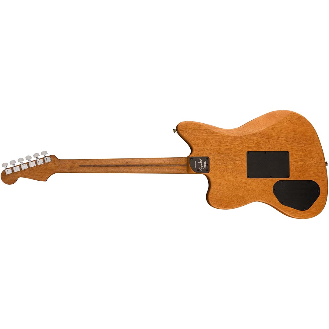 American Acoustasonic® Jazzmaster® All-Mahogany, Ebony Fingerboard, Natural - Image 3