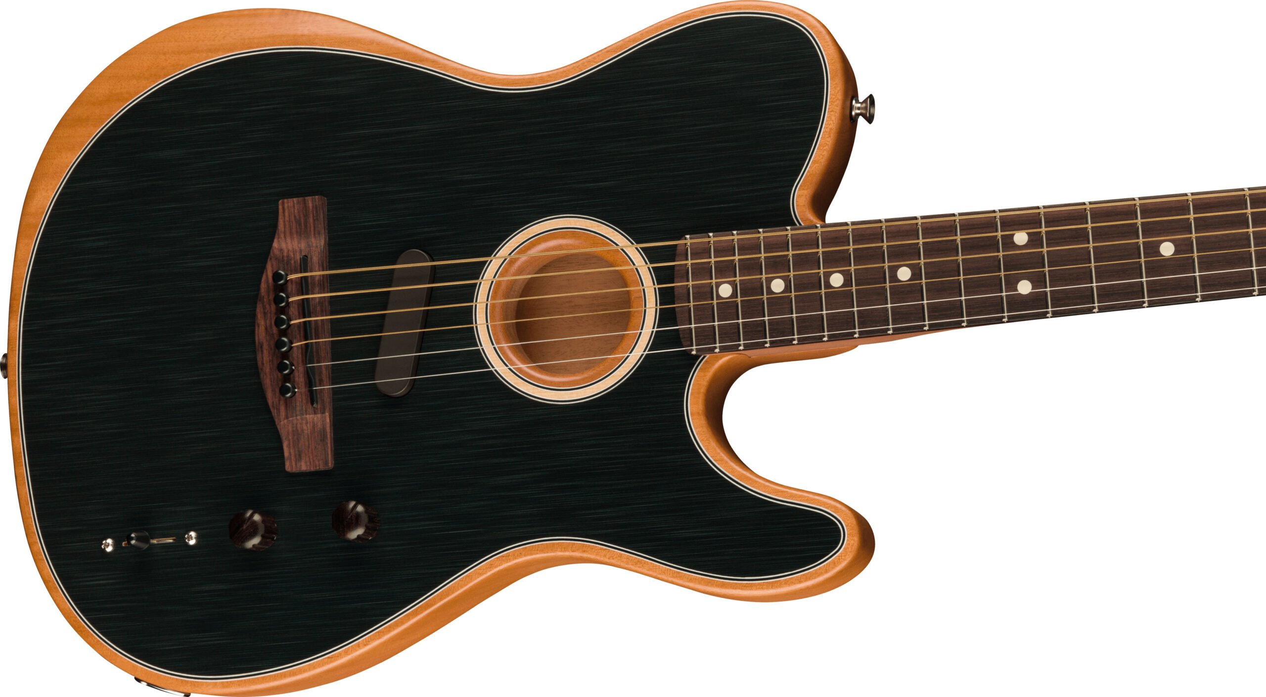 Acoustasonic® Player Telecaster®, Rosewood Fingerboard, Brushed Black - Image 5