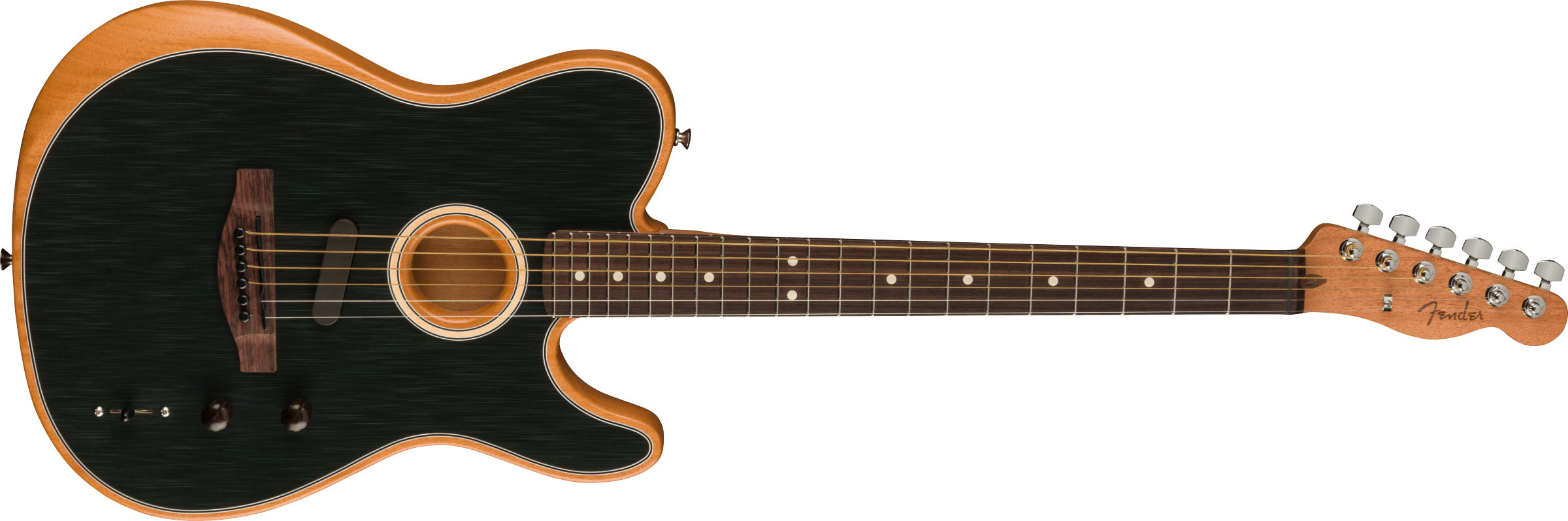 Acoustasonic® Player Telecaster®, Rosewood Fingerboard, Brushed Black - Image 4
