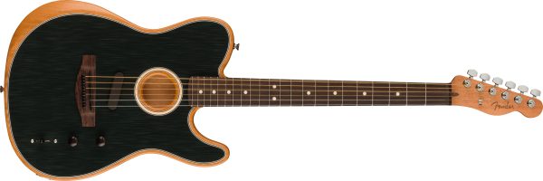 Acoustasonic® Player Telecaster®, Rosewood Fingerboard, Brushed Black - Image 2