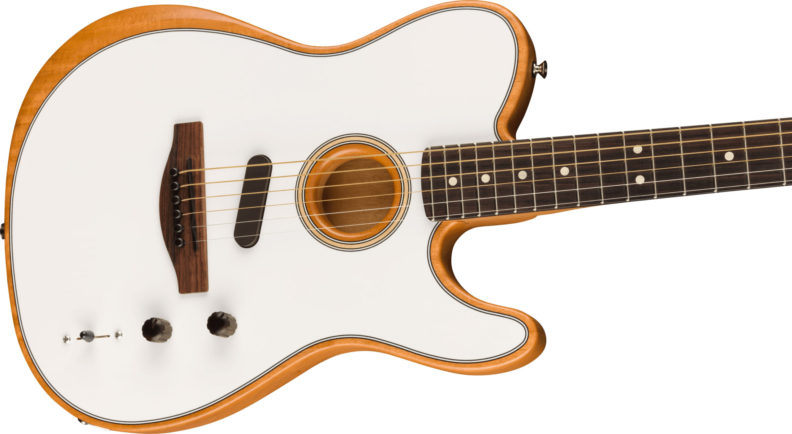 Acoustasonic® Player Telecaster®, Rosewood Fingerboard, Arctic White - Image 5