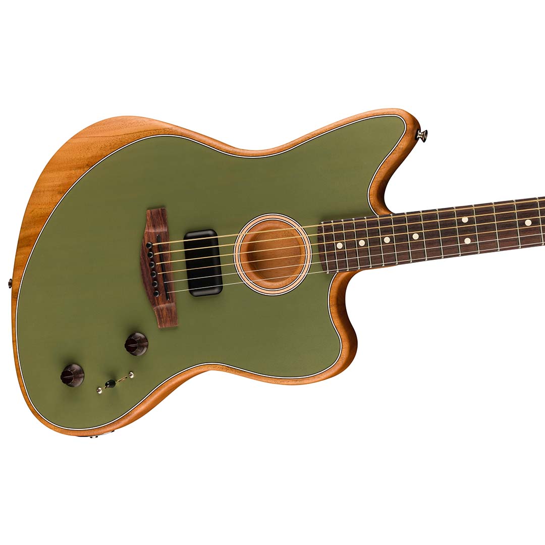 Acoustasonic® Player Jazzmaster, Rosewood Fingerboard, Antique Olive - Image 5
