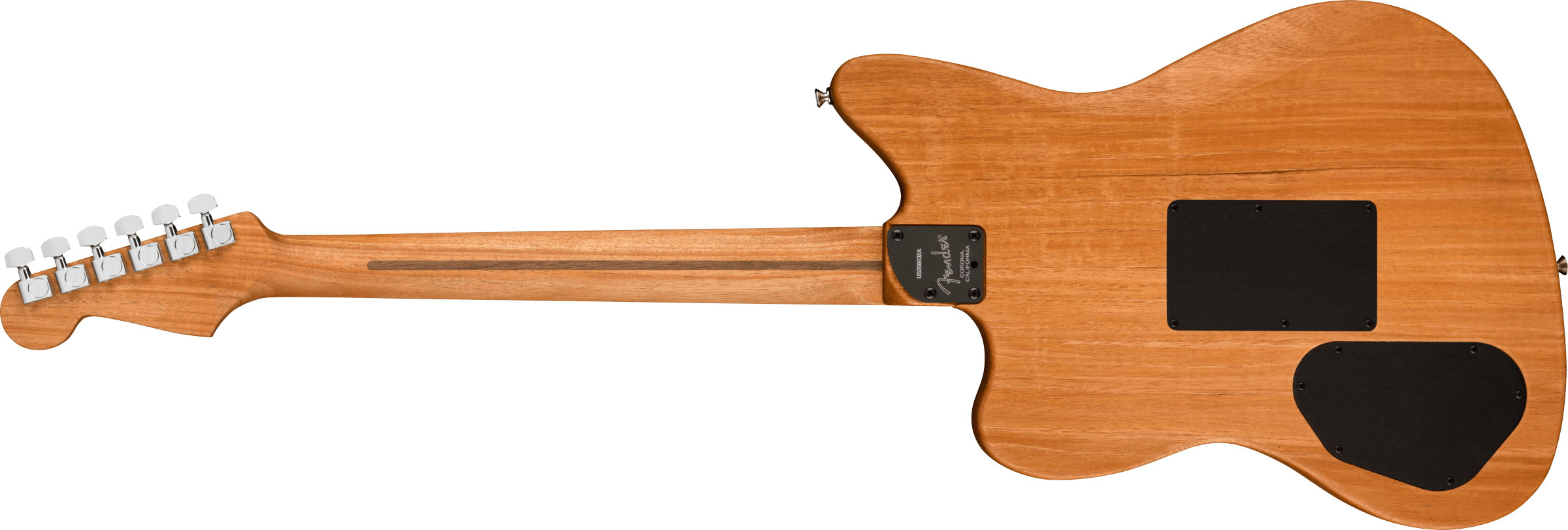American Acoustasonic® Jazzmaster®, Ocean Turquoise, Ebony Fingerboard - Image 3