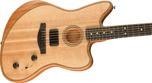 American Acoustasonic® Jazzmaster®, Natural, Ebony Fingerboard - Image 4