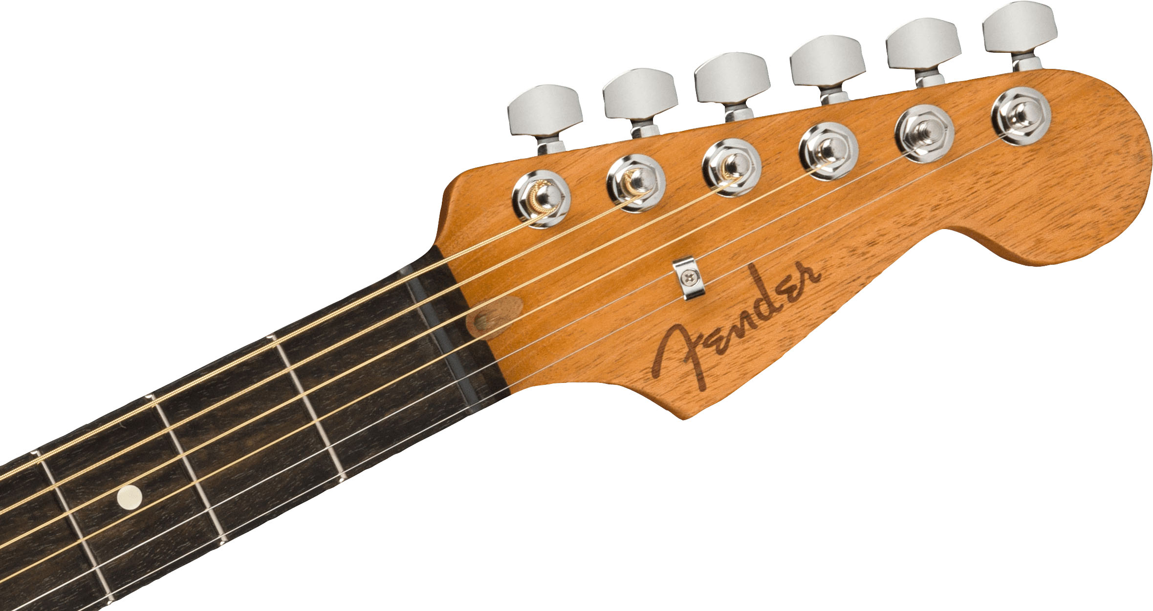 American Acoustasonic® Jazzmaster®, Arctic White, Ebony Fingerboard - Image 6