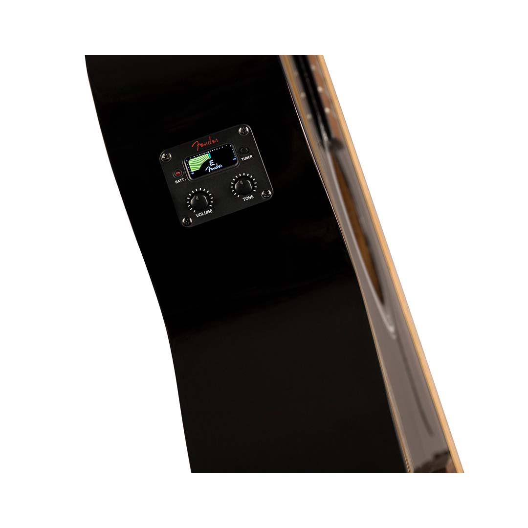 FA-125CE Dreadnought, Walnut Fingerboard, Black - Image 6