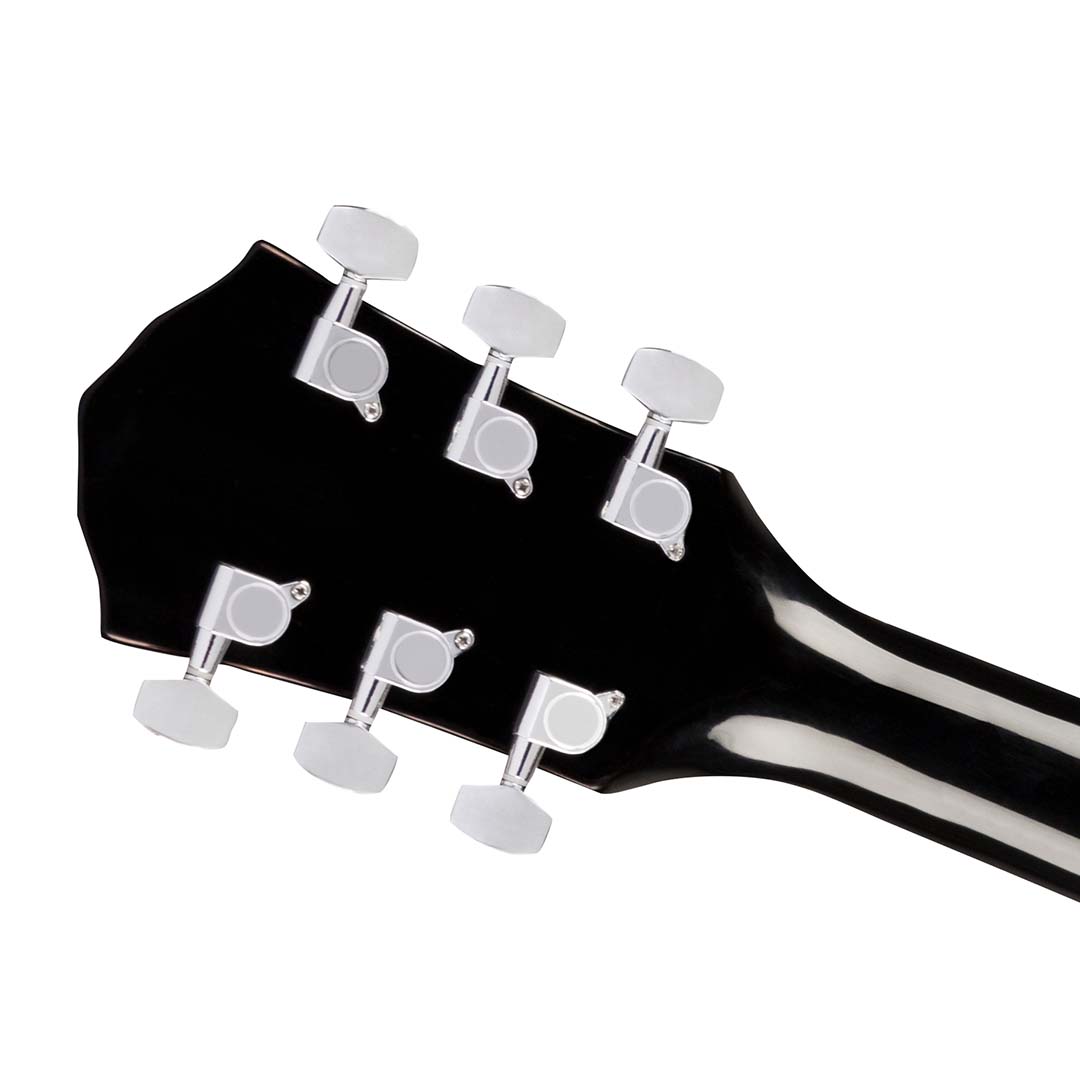 FA-125CE Dreadnought, Walnut Fingerboard, Black - Image 4