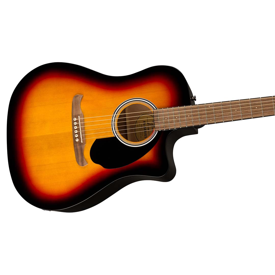 FA-125CE Dreadnought, Walnut Fingerboard, Sunburst - Image 5